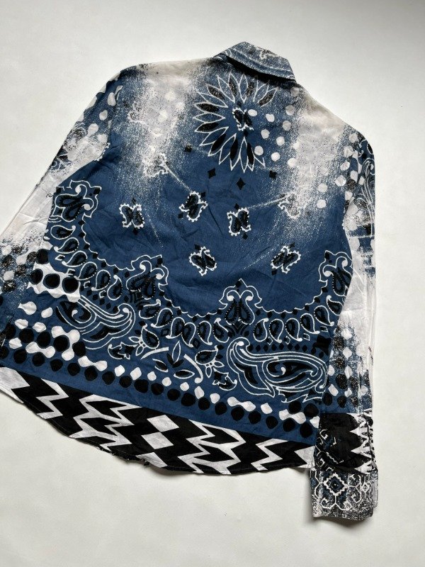 Producto - Roberto Cavalli Camisa All-Over Bandana Polka Dot Print - 9
