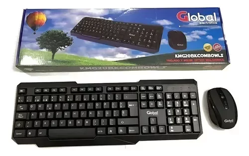 Producto - Teclado Y Mouse Inalámbricos Global Kmg20 Negro
