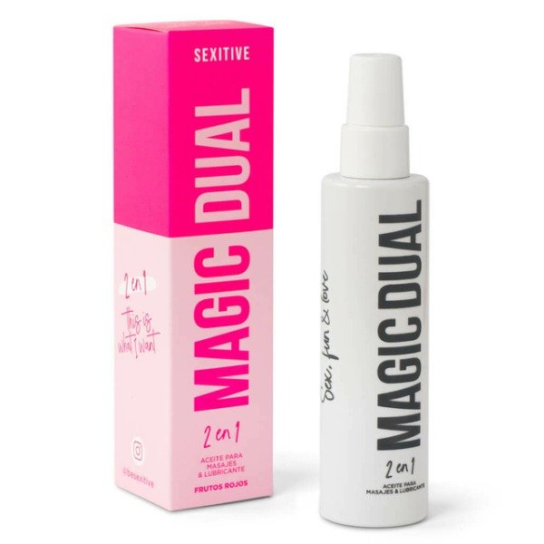 Producto - Magic Dual  Aceite  Lubricante Aroma Frutos Rojos