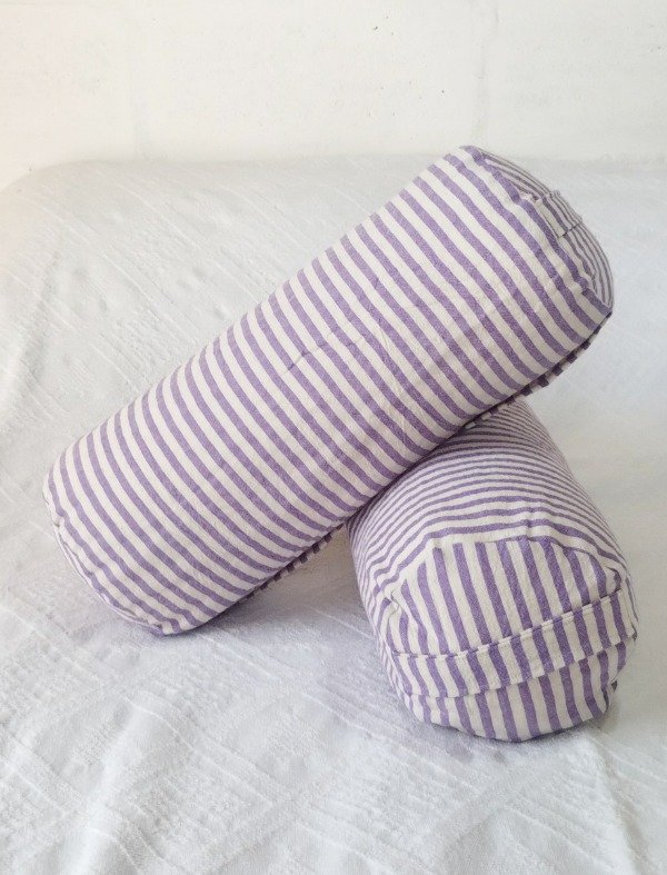 Producto - Almohadon Caramelo (rayas violetas)