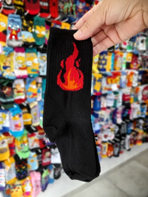 Producto - Media Caña Adulto Flama Fondo Negro