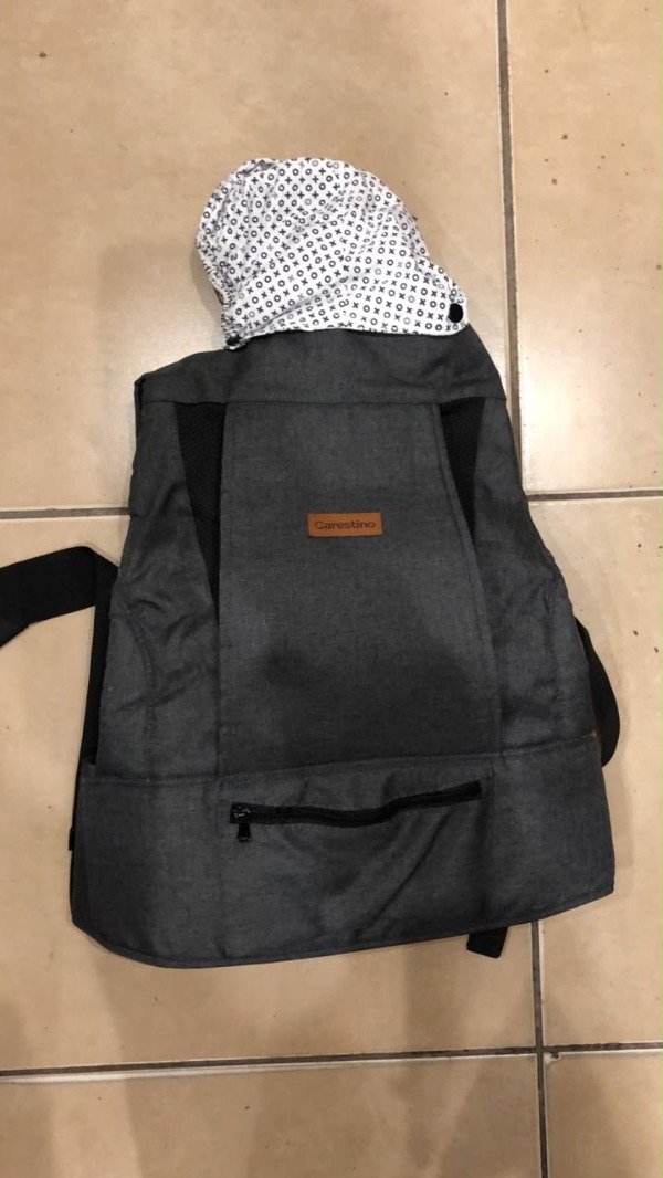 Producto - Mochila porta bebé Carestino gris - 3