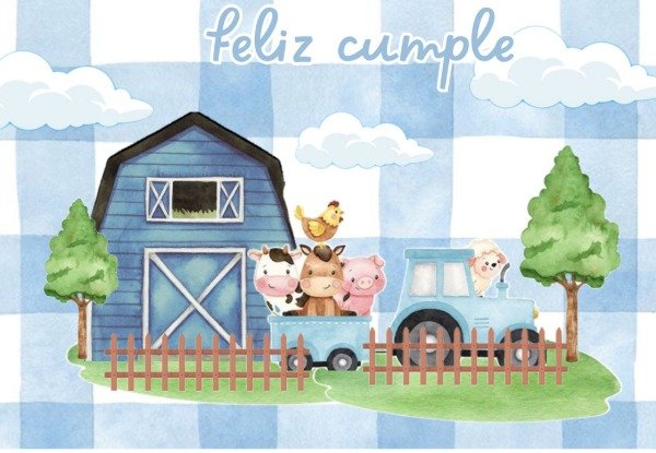 Producto - LAMINA ANIMALITOS GRANJA 4 RECTANGULAR