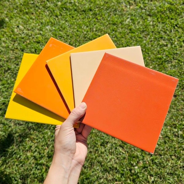 Producto - Pack de  azulejos Cálidos x5 - 15x15cm