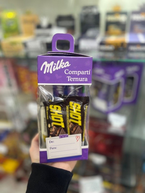 Producto - Caja Milka Regalable + 5 Shot 35gr + 3 Milka Oreo 37gr