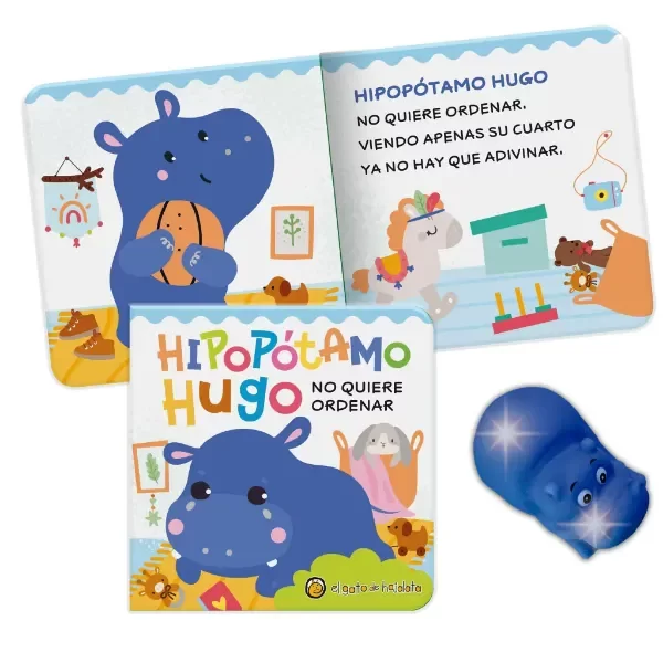 Producto - HIPOPÓTAMO HUGO NO QUIERE ORDENAR - BURBUJAS Y LUCES