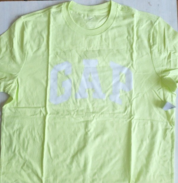 Remera gap manga corta talle M amarilla — imagen 3