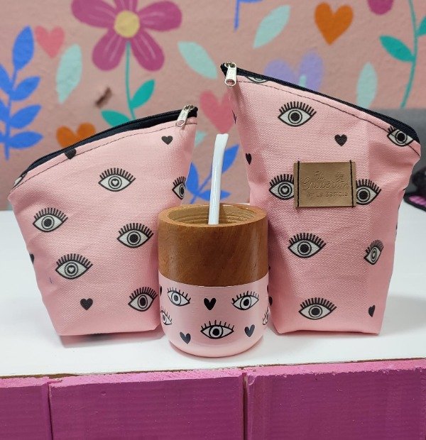 Producto - SET OJITOS ROSADO