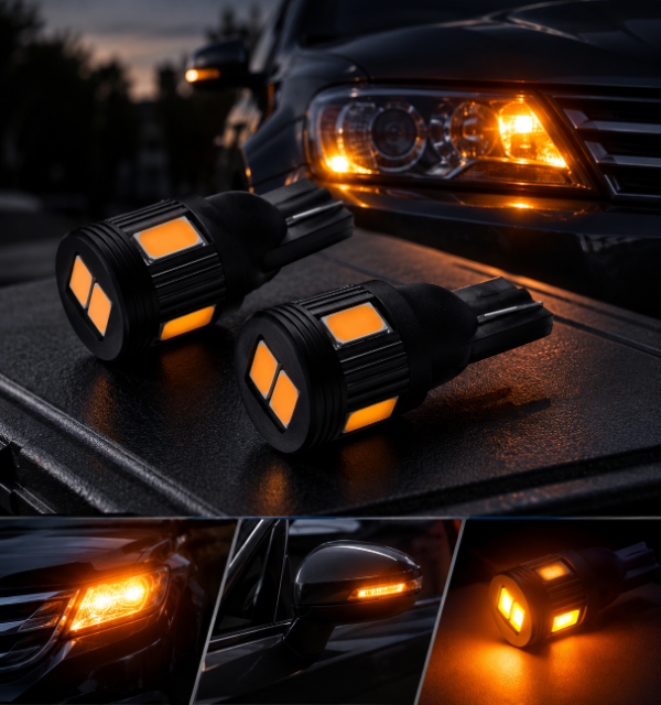 Producto - T10 6 LED SMD AMBAR - 0