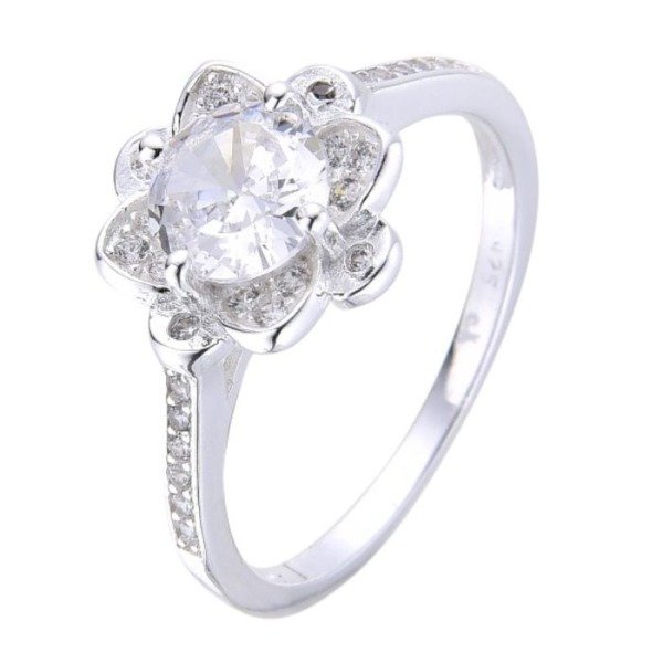 Producto - Anillo Flor Con Cubic