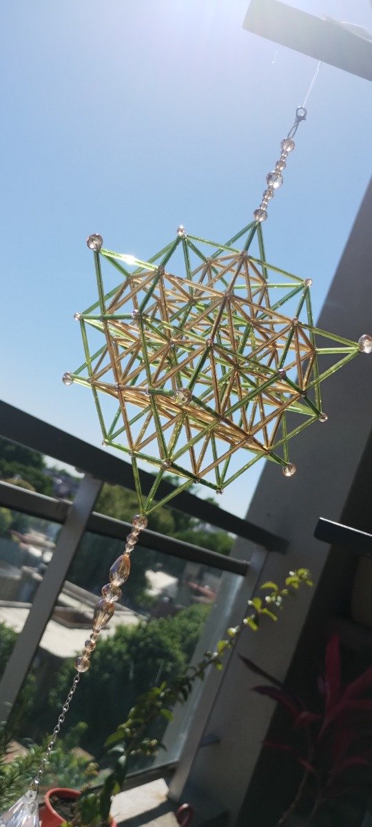 Producto - Flor de la vida Dorado/Verde