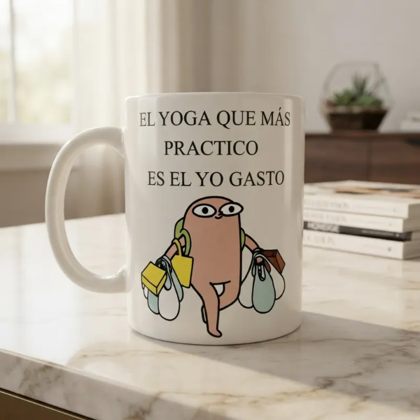 Producto - Taza ceramica El yoga que mas practico es el yo gasto