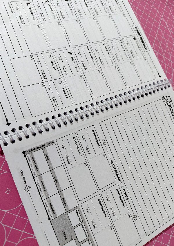 Producto - Cuaderno de Personaje 3.5 - Colab Blighter Dice - 4