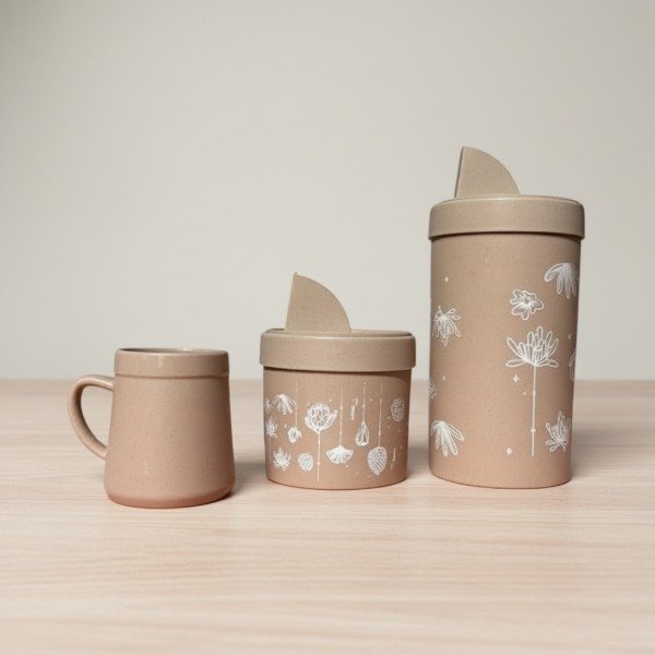 Producto - Set Matero de tarros estampados más mate con asa en caja