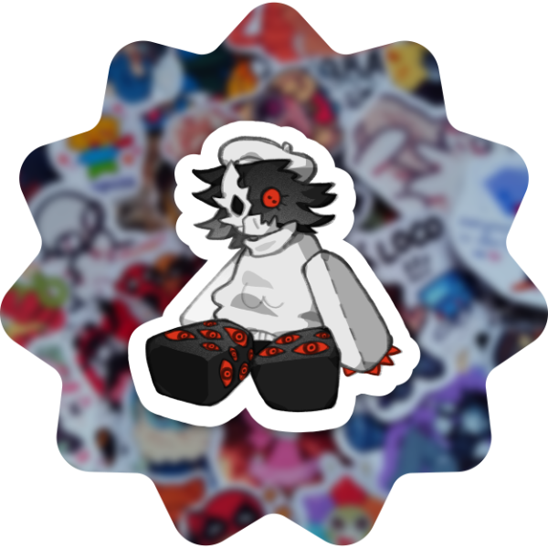 Producto - Stickers chicos - Regretevator peluches ver.3