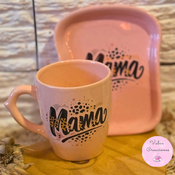Producto - Taza y plato tostada Mamá