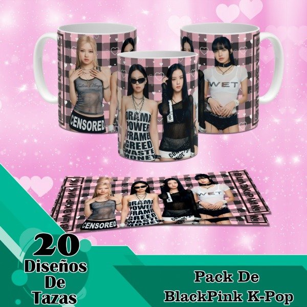 Producto - Diseños Digitales / Plantillas Para Tazas De BlackPink K-Pop
