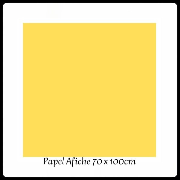 Producto - Papel Afiche 70 x 97 cm. AMARILLO