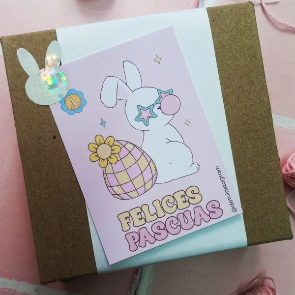 Producto - Tarjetas conejos disco