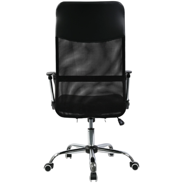 Producto - Silla oficina -apoyabrazos plásticos regulables -5 ruedas -respaldo alto - 4