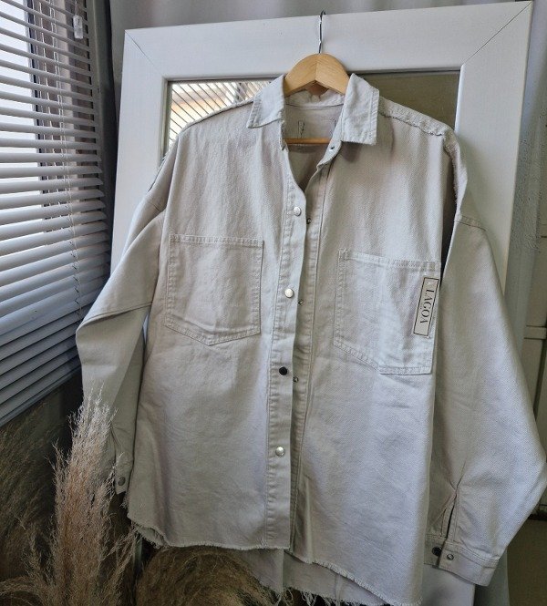 Producto - Campera de jens overside greige