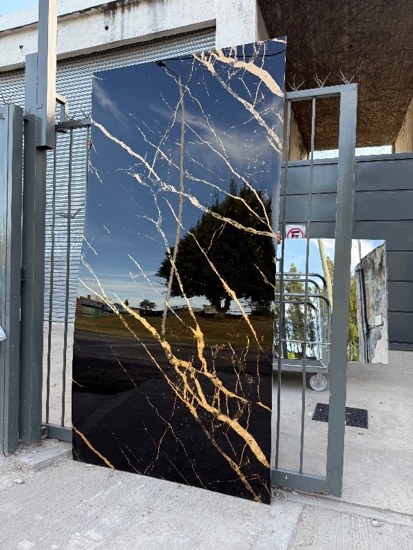 Producto - PLACA PVC SIMIL MARMOL NEGRO