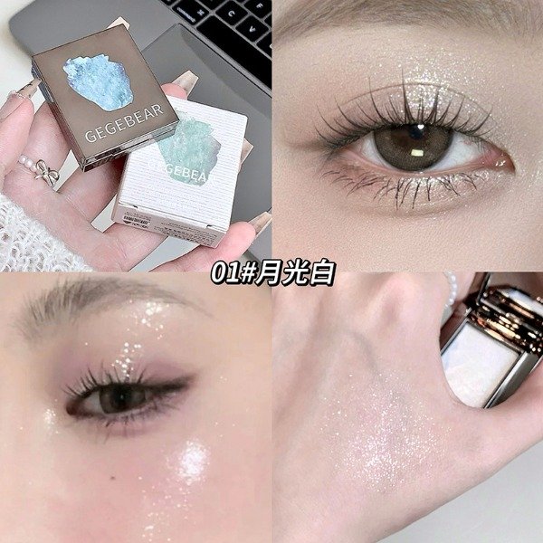 Producto - Polvo Crystal Multiusos Gege Bear 3 en 1 Sombras e Iluminador y Rubor GX1327