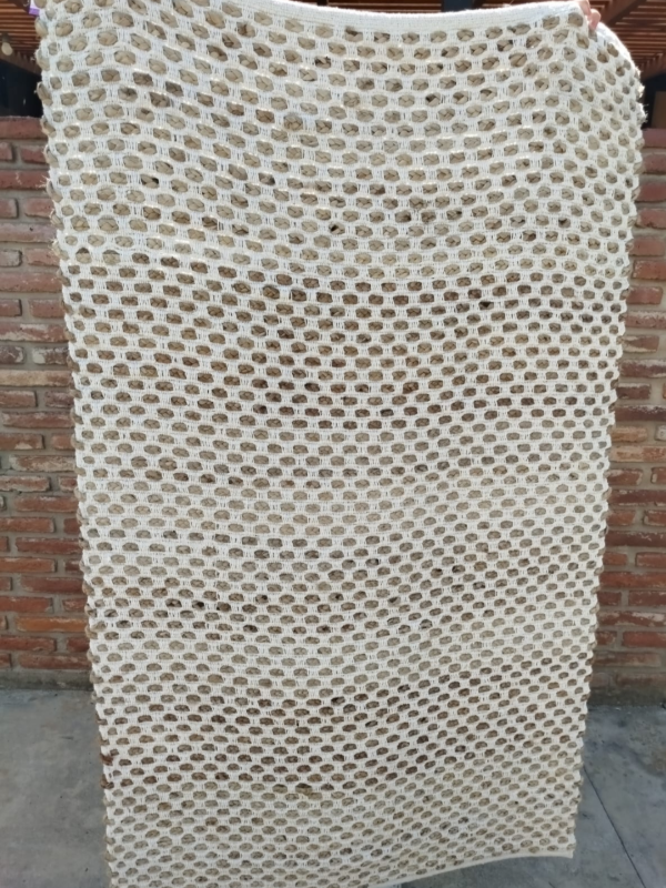 Producto - Alfombra yute trenzado y algodón