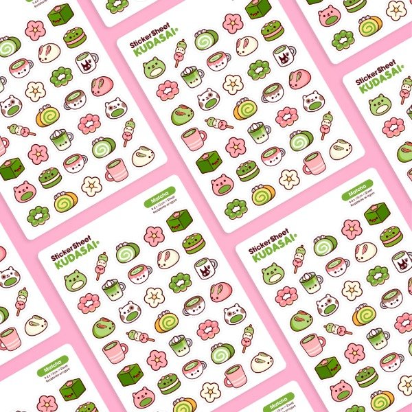 Producto - Sticker Sheet - Matcha - 2