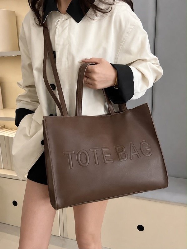 Producto - TOTE BAG ECO CUERO - CHOCOLATE