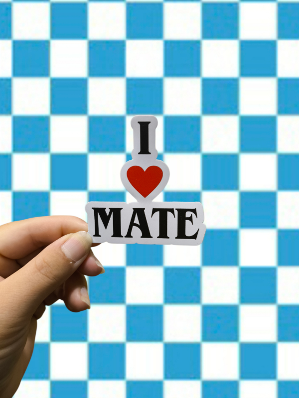 Producto - Sticker Vinilo Yo amo el mate