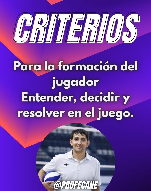 Producto - CRITERIOS DE FORMACIÓN EN VÓLEY