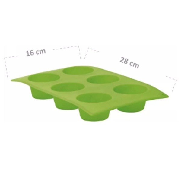 Producto - MOLDE MUFFINS SILICONA X 6 NOUVELLE CUISINE - 1