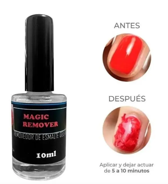 Producto - Gel Removedor Mágico Para Esmalte Semipermanente 10ml