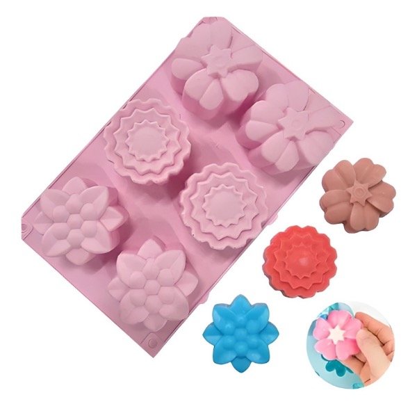 Producto - MOLDE SILICONA X6 FLORES GRANDES