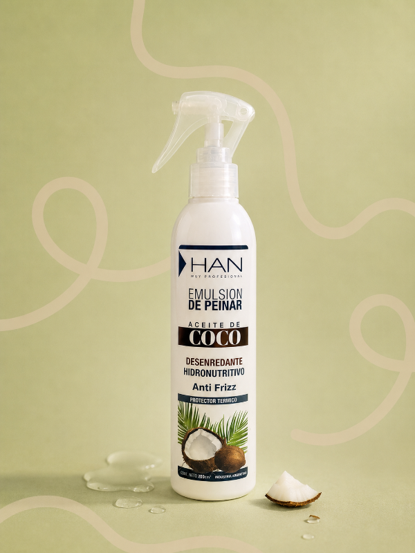 Producto - Emulsión de Peinar Coco Hidratación Desenredo Anti Frizz 200ml HAN