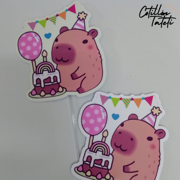 Producto - TOPPER CAPIBARA - 2 UNIDADES