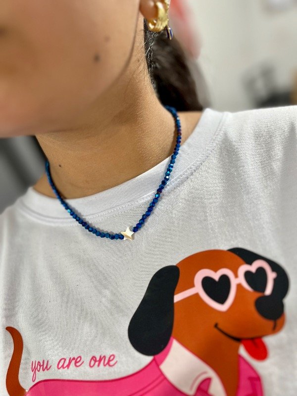 Producto - Collar blue cristales