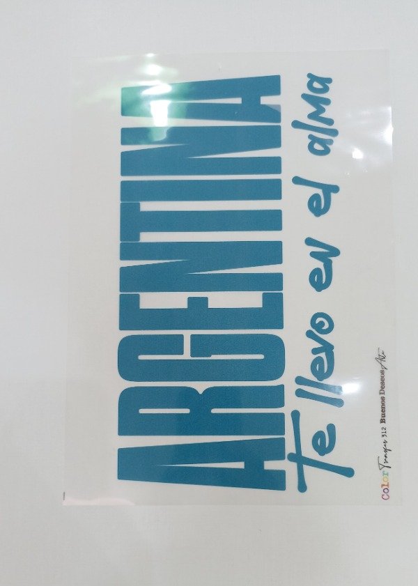 Producto - Transfer Termotransferible ARG312