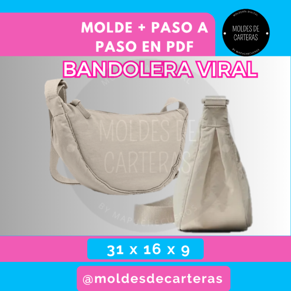Producto - BANDOLERA VIRAL - MOLDERÍA + PASO A PASO PDF
