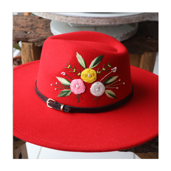 Producto - Sombrero Paño Bordado - 0