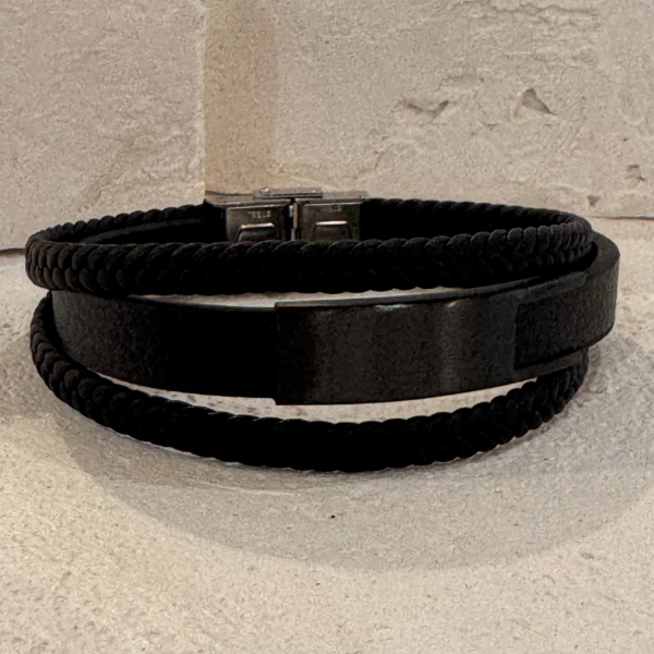 Producto - Pulsera cuero TT black