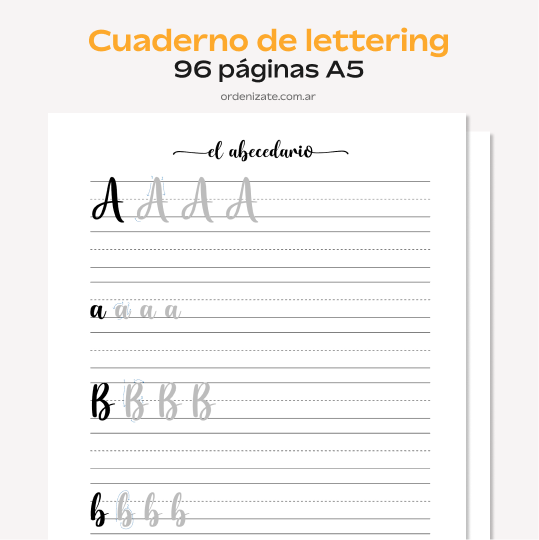 Producto - CUADERNO DE LETTERING