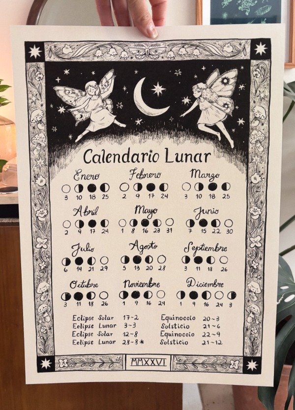 Producto - Calendario Lunar 2026 Cuarzo