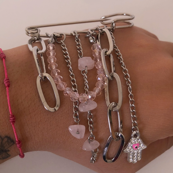 Producto - Charm cuarzo rosa