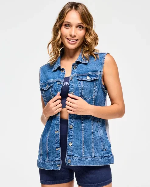 Producto - Blue Jean Long Denim Vest