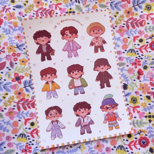 Producto - Plancha de Stickers Kookies!