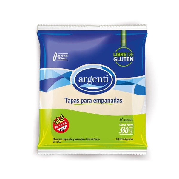 Producto - Tapa de Empanada Sin Tacc (12 uni) x 330g ARGENTI