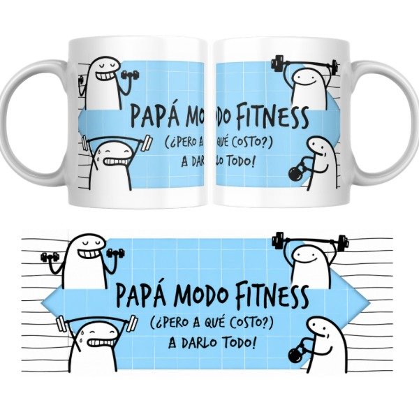 Producto - Taza - Dia del padre - Papá modo fitness, pero a que costo (Flork)