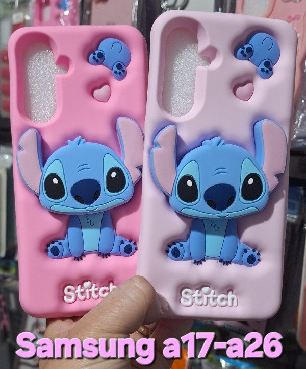Producto - Fundas silicona popsocket Stich. Samsung a17-a26 - 0